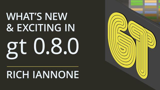 Rich Iannone | What's new and exciting in gt 0.8.0 | Posit